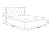 Polsterbett mit Bettkasten und Lattenrost 160x200 Tivoli Beige