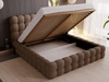 Polsterbett mit Bettkasten und Lattenrost 180x200 Twist Braun
