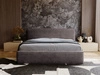 Polsterbett mit Bettkasten und Lattenrost 180x200 Monza Dunkelgrau