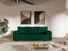 Schlafsofa mit Bettfunktion und Bettkasten Pori Grün