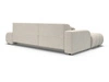 Ecksofa L-Form mit Schlaffunktion und Bettkasten Lisso Links Beige